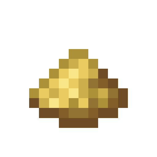 Small Pile of Yellow Garnet Dust